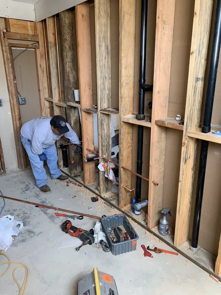 Commercial rough-in plumbing for Water Heater Replacement in Rosecliff
